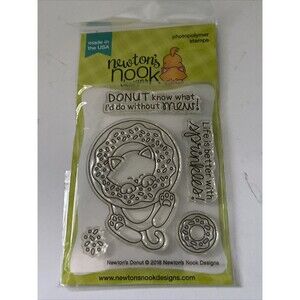 DONUT 2018 Made In USA Newton’s Nook Designs Crafting Art Kids Adults Stamps